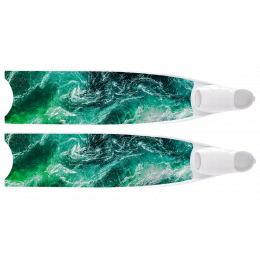 Ласты Leaderfins Ocean 100% CARBON, зеленые.