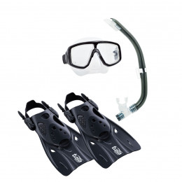 Комплект TUSA Sport (маска+трубка+ласты), р.L (40 -46) bk