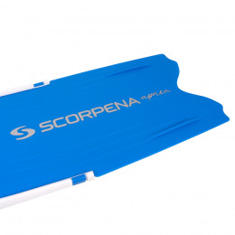 Ласты белые Scorpena F1 - Apnea син. (soft),  41/42