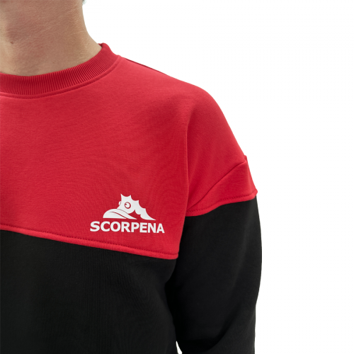 Свитшот Scorpena Collection, чёрно-красный