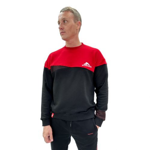 Свитшот Scorpena Collection, чёрно-красный